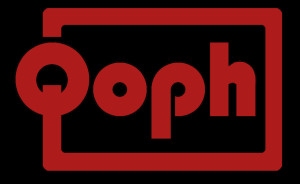Qoph logo on black